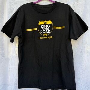 Black 'King of the Road' T shirt S-M